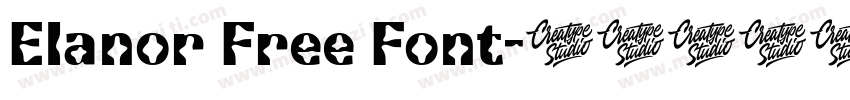 Elanor Free Font字体转换